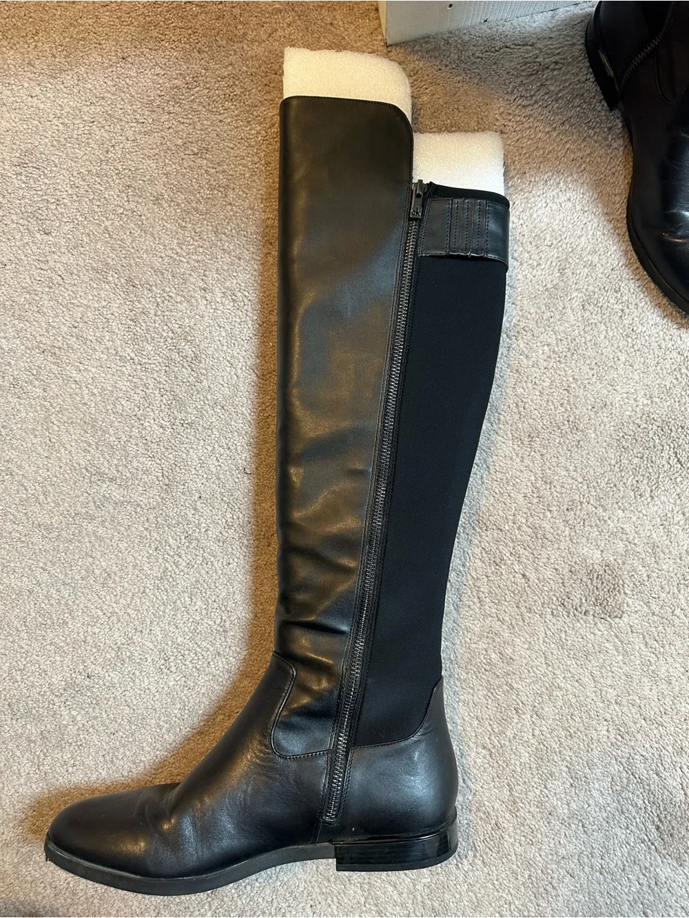 Calvin Klein Black Over-the-Knee Riding Boots